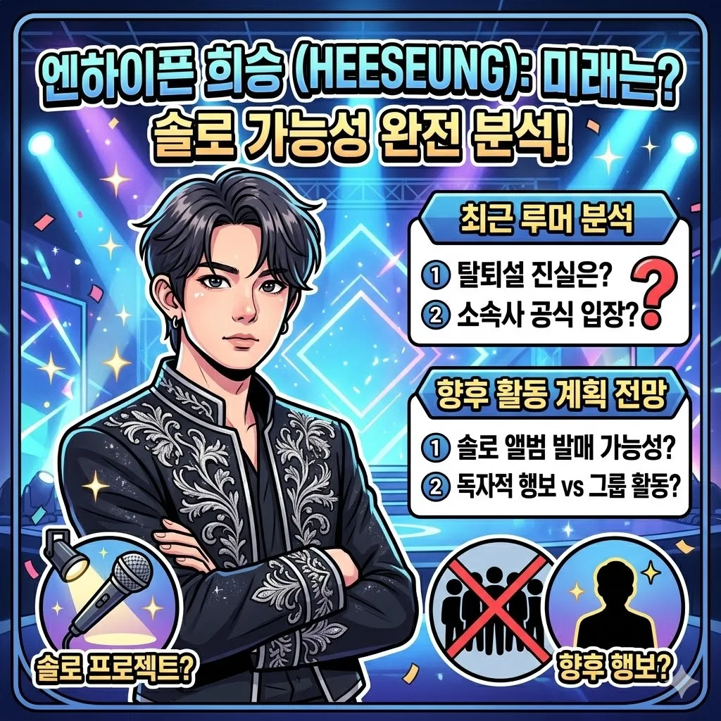 엔하이픈 희승 탈퇴 사유와 솔로 활동 계획