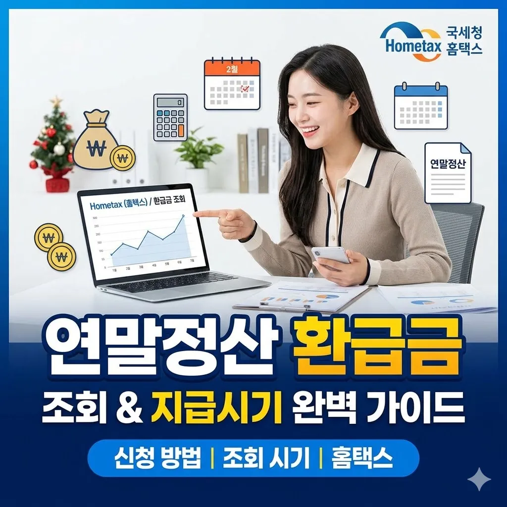 연말정산 환급금 신청 및 지급 시기 조회 방법