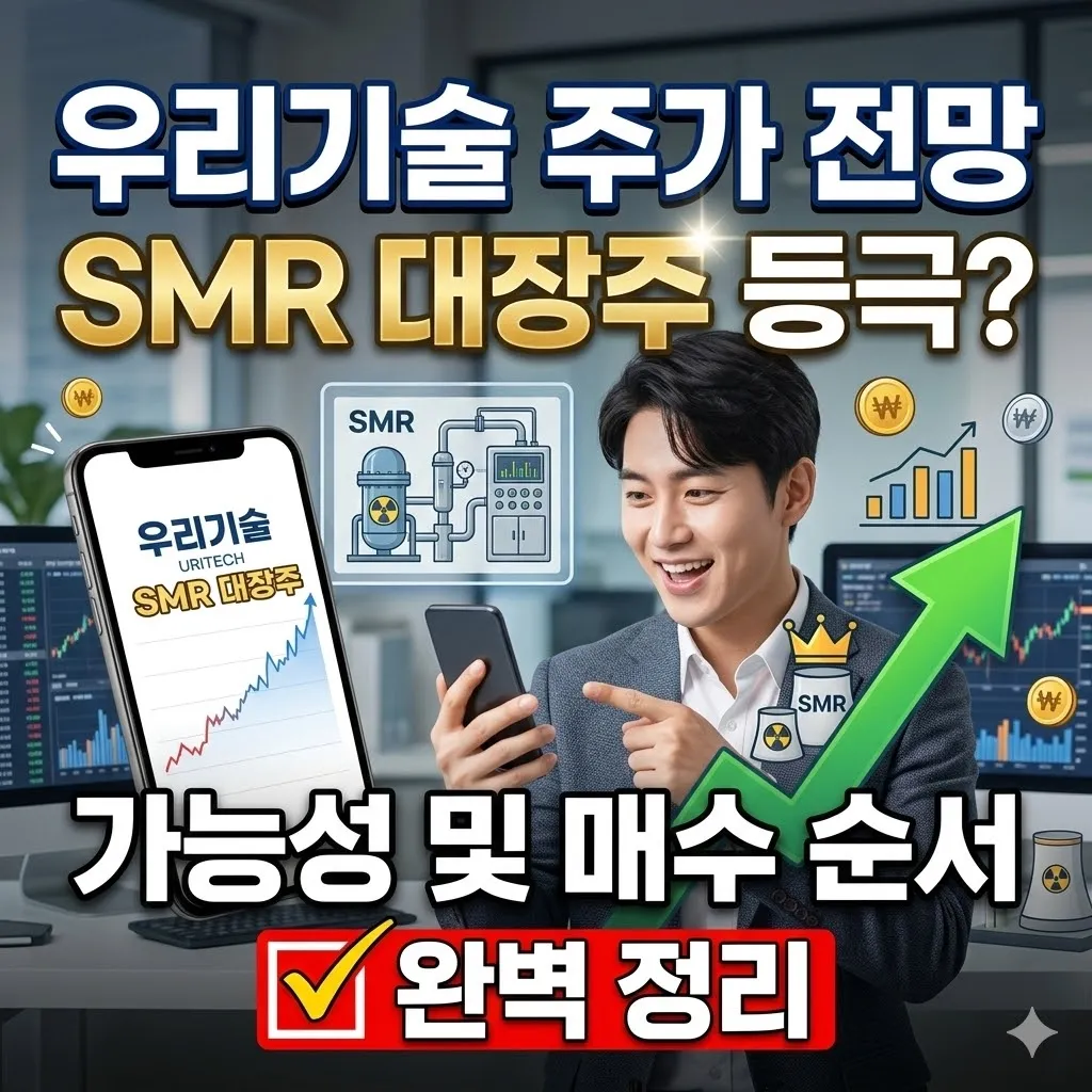 우리기술 주가 전망 SMR 관련주 대장주 등극 가능성 및 매수 순서