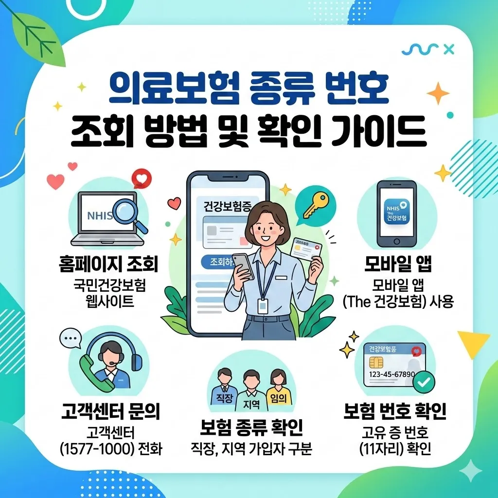 의료보험 종류 번호 조회 방법 및 확인 가이드