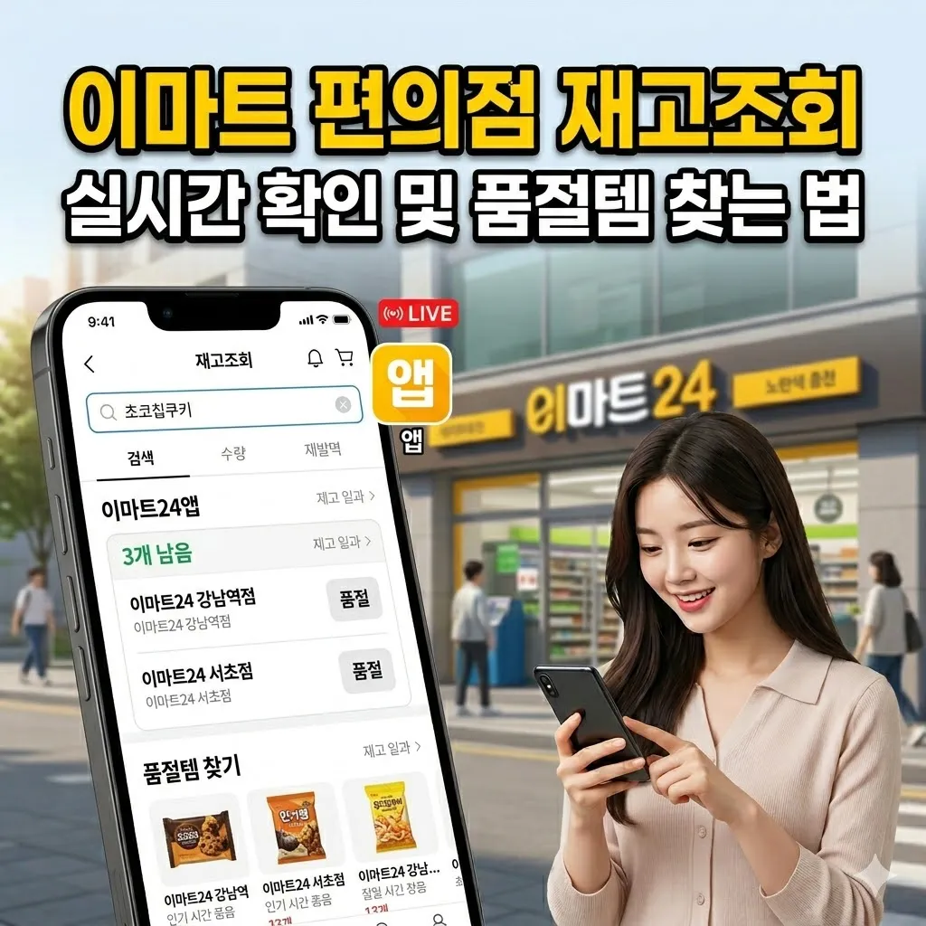 이마트 편의점 재고조회 실시간 확인 및 품절템 찾는 법