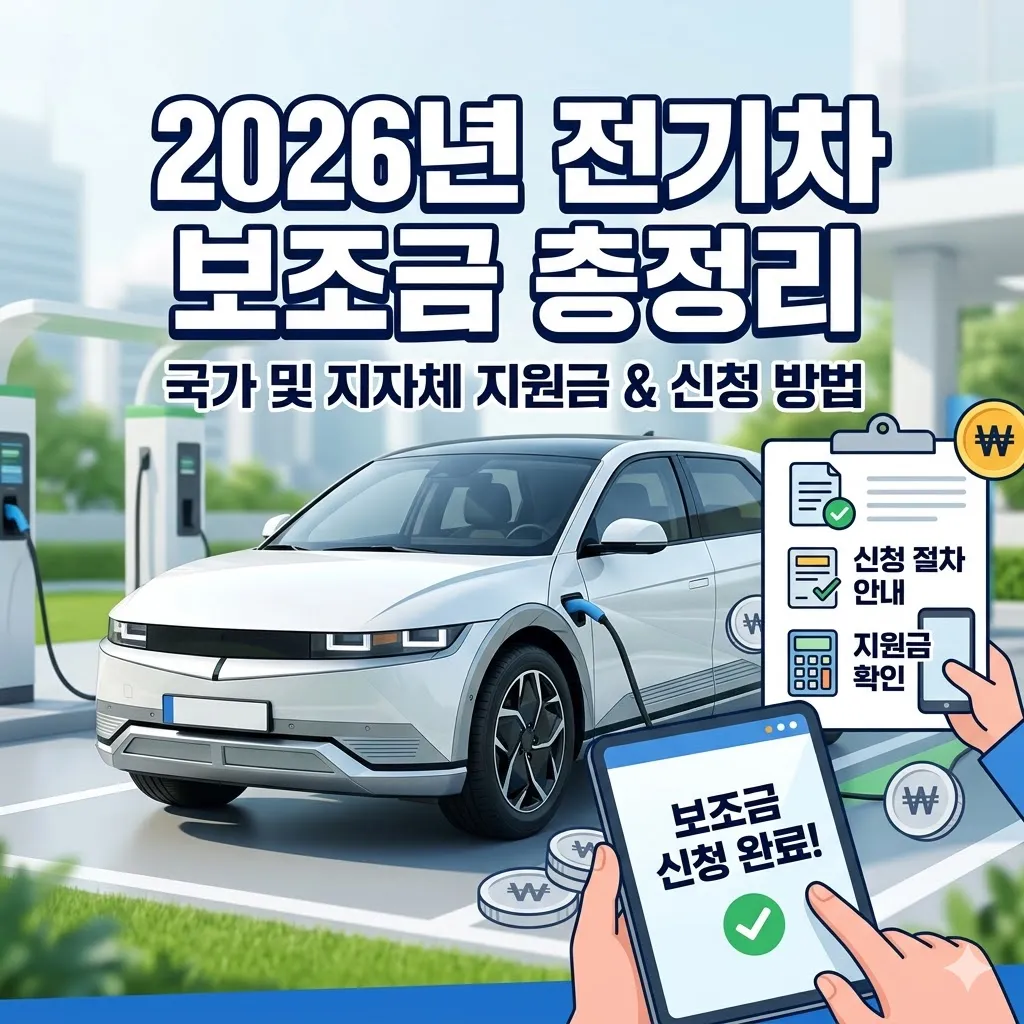 전기차 보조금 신청 방법 및 국가 지자체 지원금 총정리(2026년)