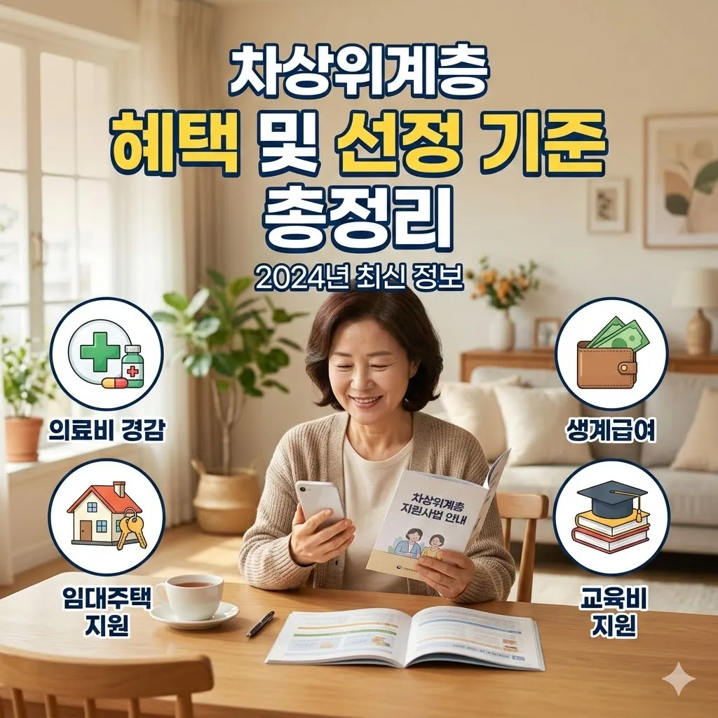 차상위계층 혜택 및 선정 기준 총정리