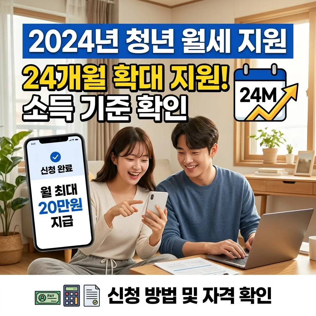 청년 월세 지원 신청방법 24개월 확대 지원 및 소득 기준 확인
