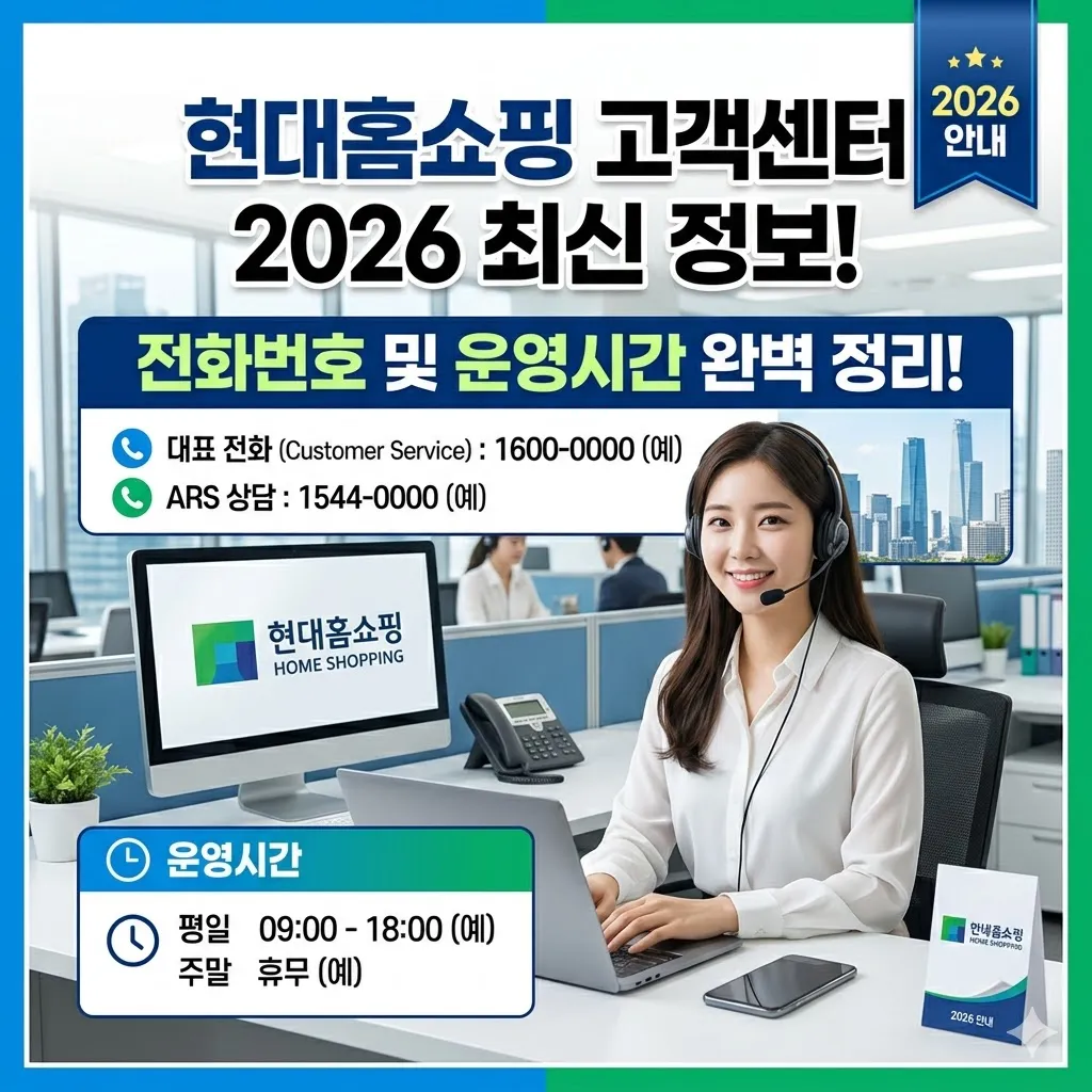 현대홈쇼핑 고객센터 전화번호 및 운영시간 안내 (2026)