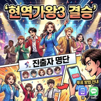 현역가왕3 결승 진출자 명단 및 투표 방법 안내