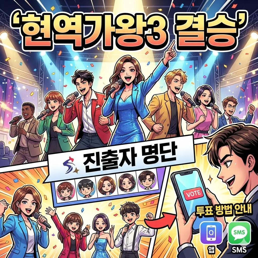 현역가왕3 결승 진출자 명단 및 투표 방법 안내
