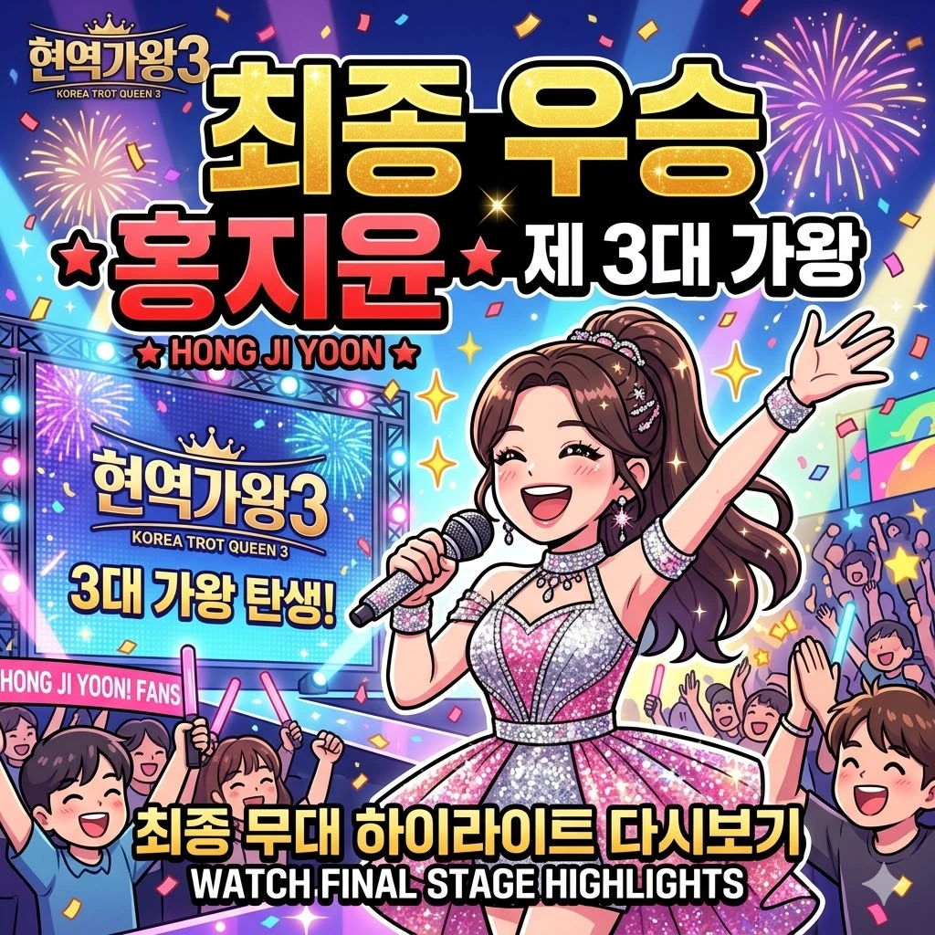 현역가왕3 홍지윤 최종 우승, 3대 가왕 홍지윤 최종 무대 하이라이트 다시보기