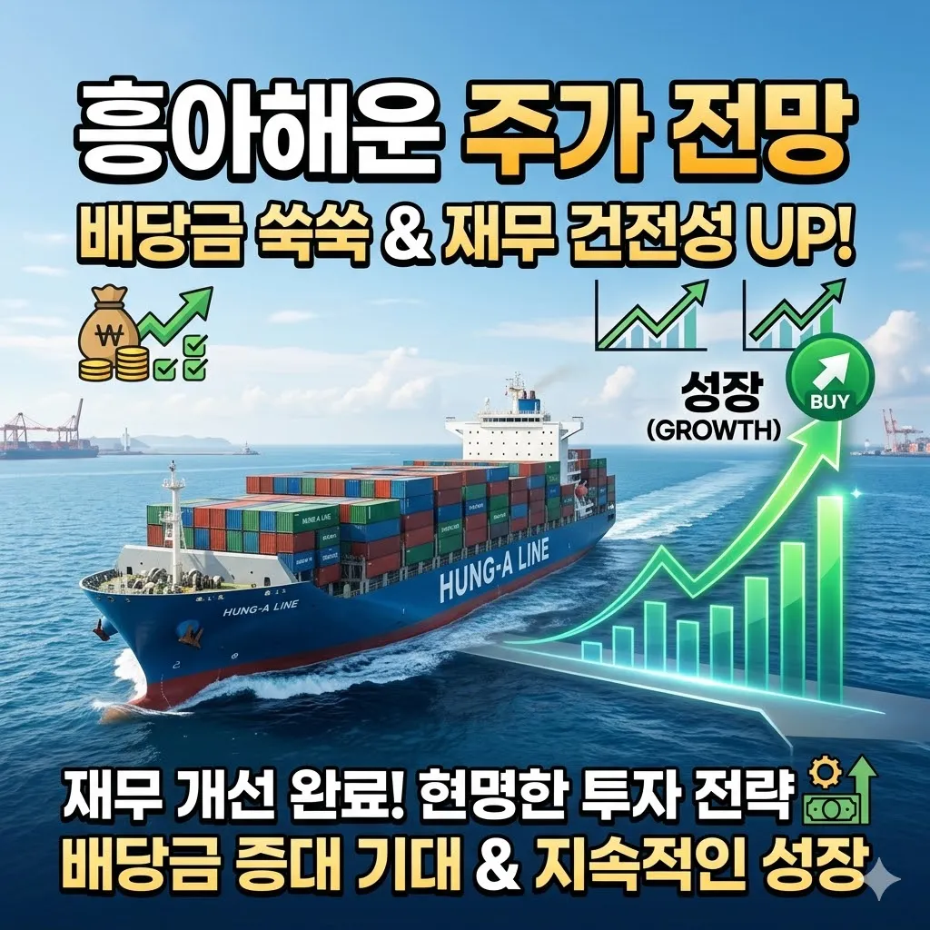 흥아해운 주가 전망 배당금 및 재무 건전성 개선에 따른 투자 전략