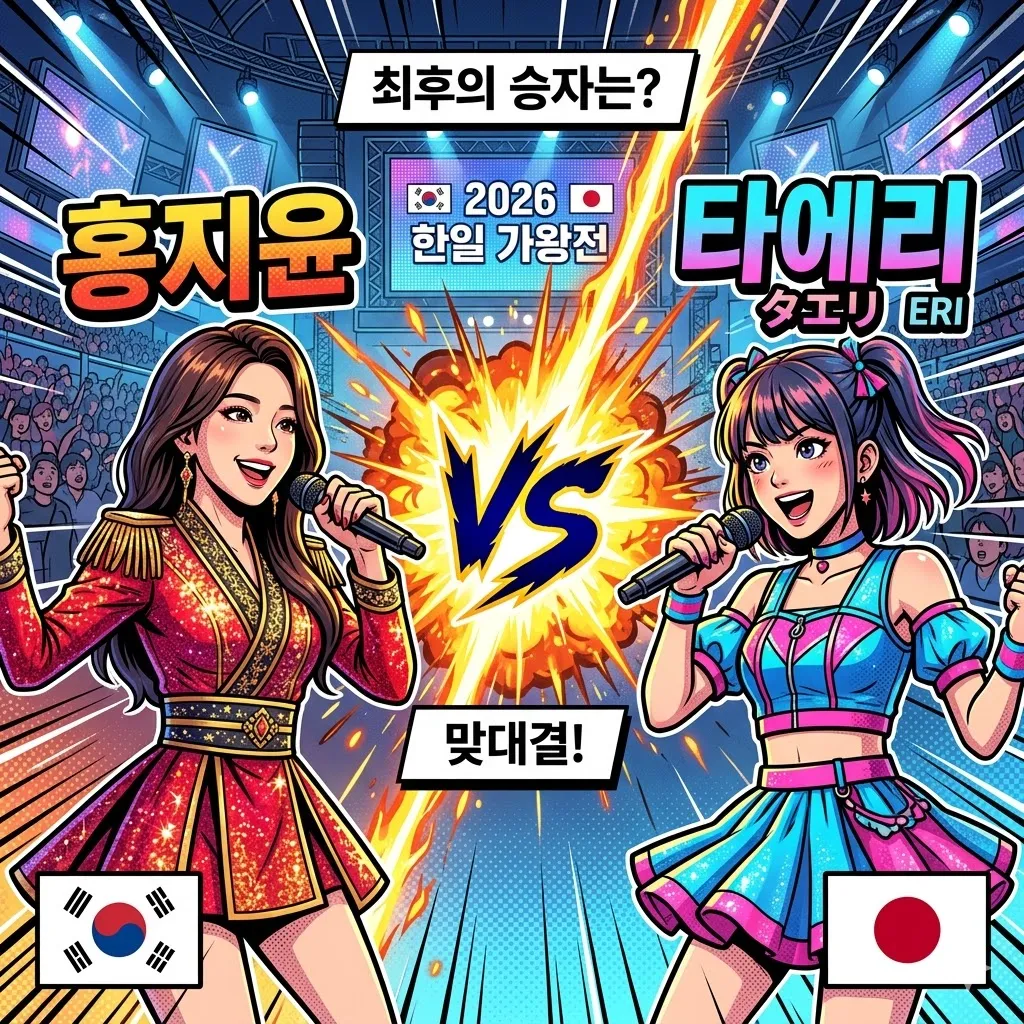 한일가왕전 2026 홍지윤 타에리 맞대결 승자는?
