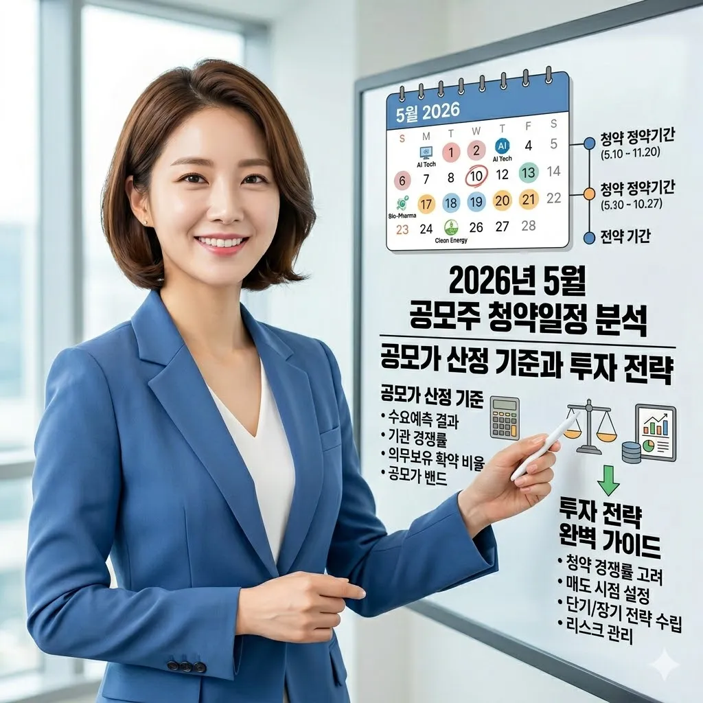 2026년 5월 공모주 청약일정 분석을 통한 공모가 산정 기준과 투자 전략