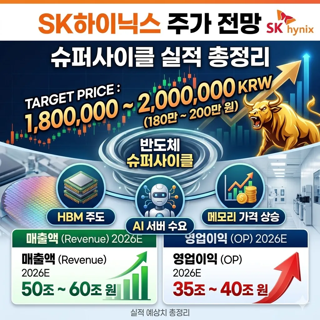 SK하이닉스 주가 전망 반도체 슈퍼사이클 기반 실적 예상치 총정리