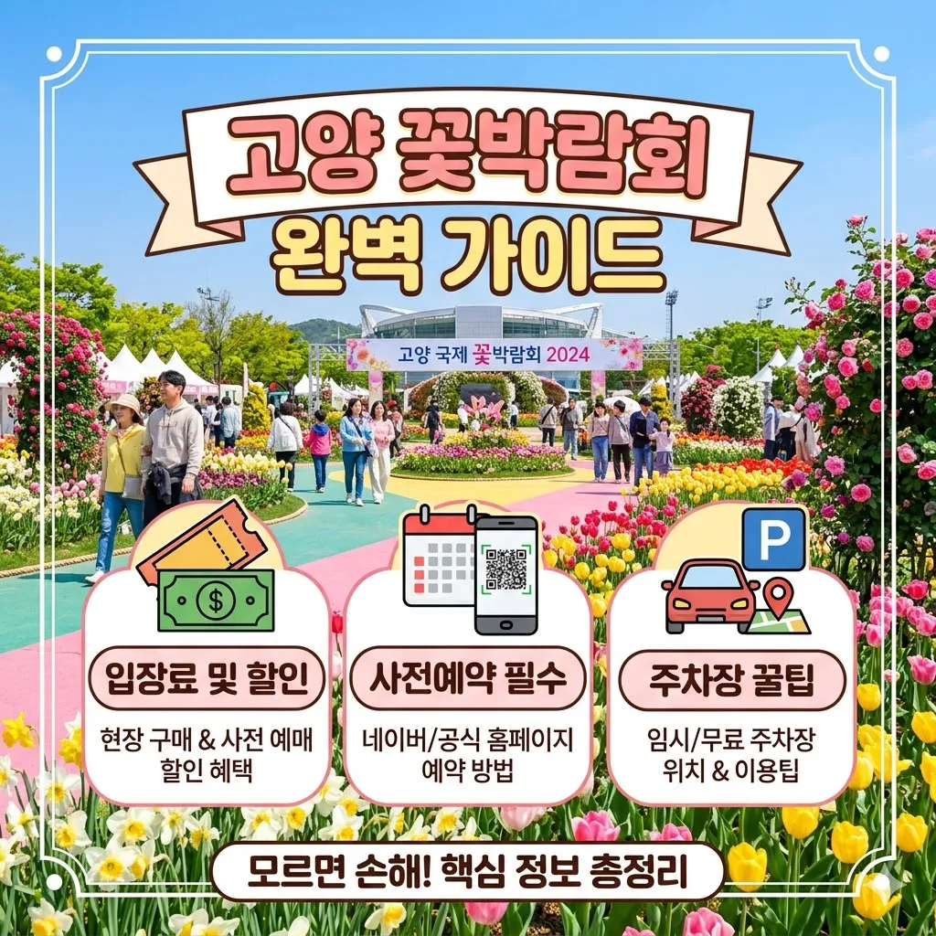 고양 꽃박람회 입장료 및 사전예약 주차장 꿀팁 총정리