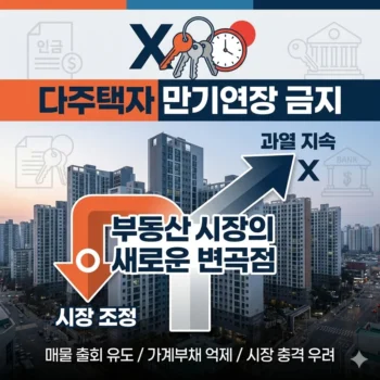 다주택자 만기연장 금지, 부동산 시장의 새로운 변곡점