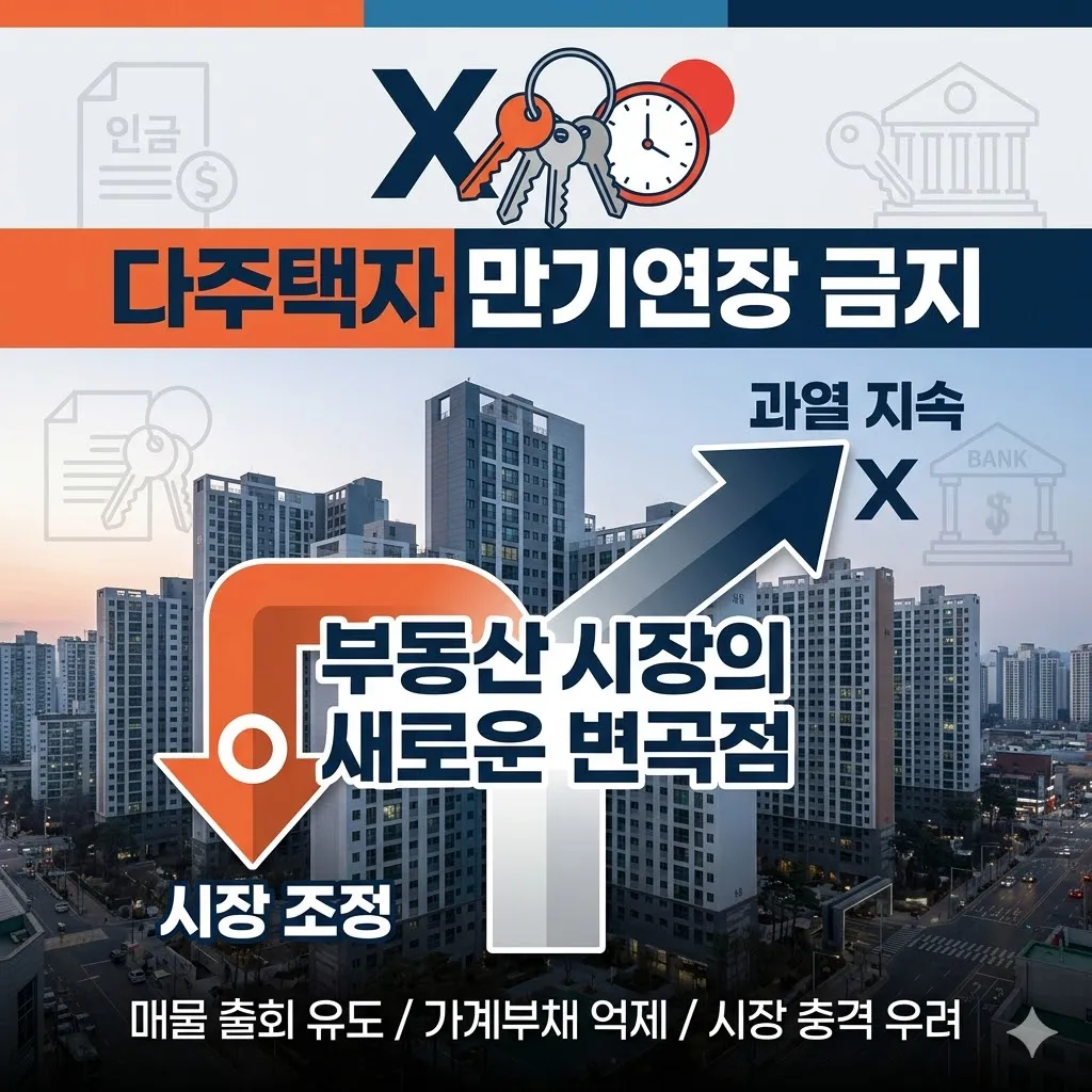 다주택자 만기연장 금지, 부동산 시장의 새로운 변곡점