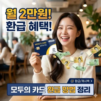 모두의 카드 환급 방법 월 2만원 혜택 정리
