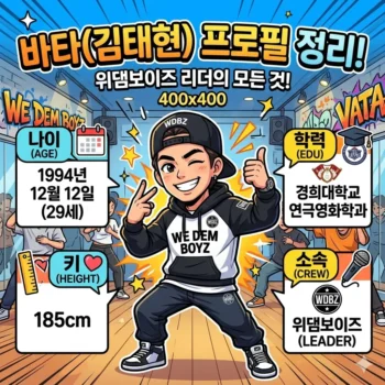 바타 프로필 나이 키 학력 정리(위댐보이즈 김태현)