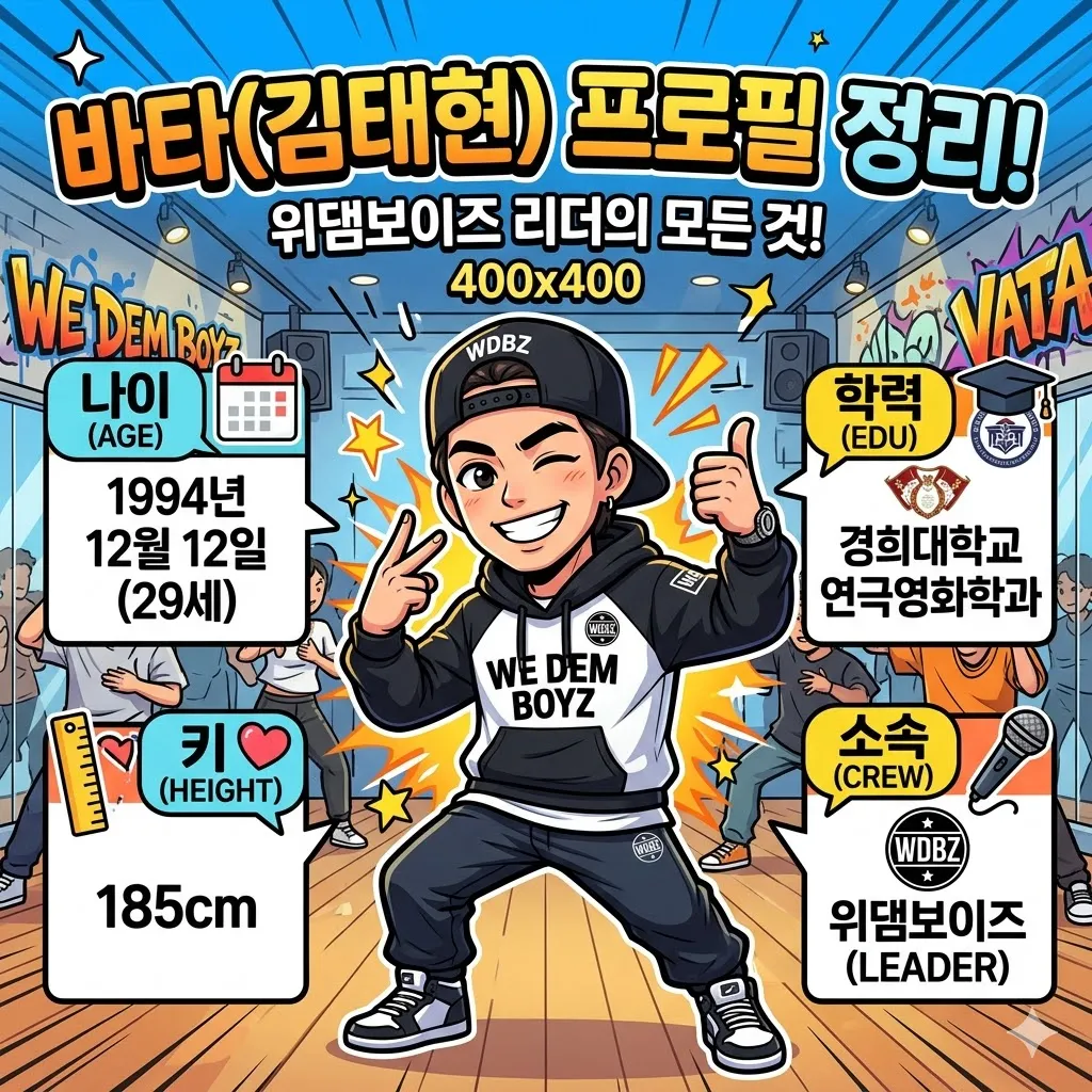 바타 프로필 나이 키 학력 정리(위댐보이즈 김태현)