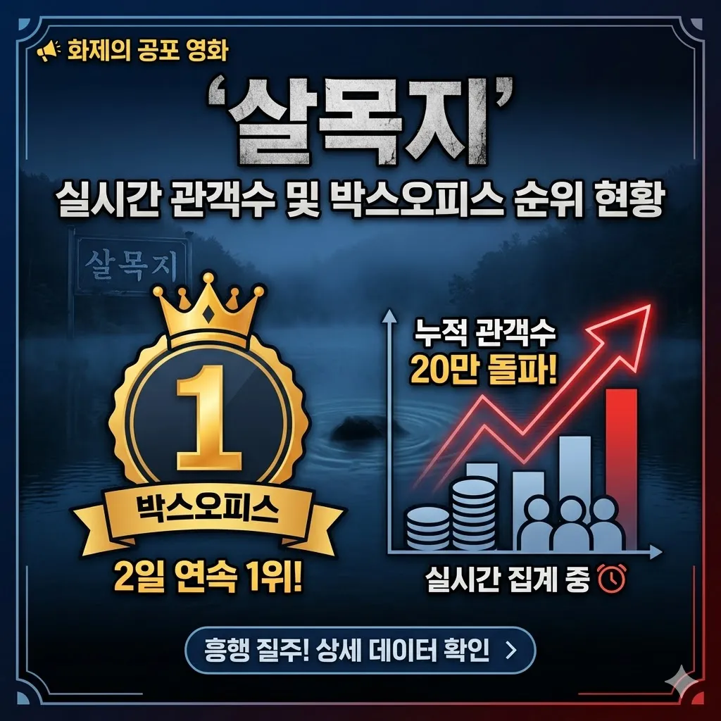 살목지 실시간 관객수 및 박스오피스 순위 현황