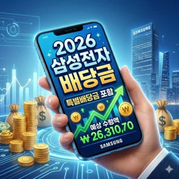 삼성전자 배당금 특별 배당금 포함한 2026년 예상 수령액 및 지급 기준