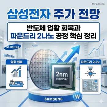 삼성전자 주가 전망 반도체 업황 회복과 파운드리 2나노 공정 핵심 정리