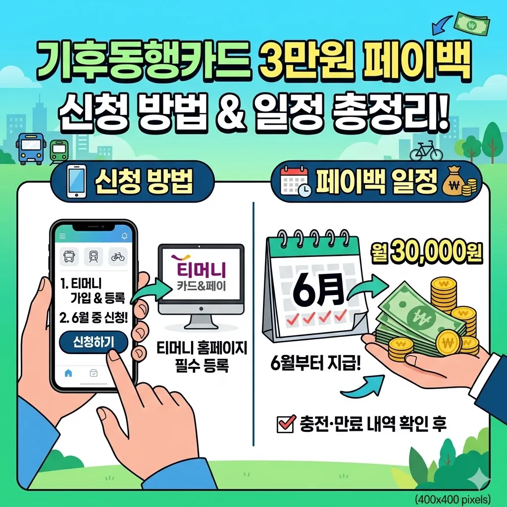 서울시 기후동행카드 지원금 신청 방법과 페이백 일정 안내