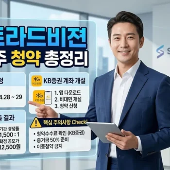 스트라드비젼 공모주 청약일정 및 수요예측 결과 대비 KB증권 계좌 개설 및 주의사항 총정리