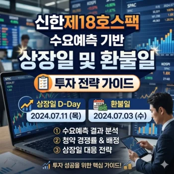 신한제18호스팩 수요예측 기반 상장일 및 환불일 투자 전략 가이드