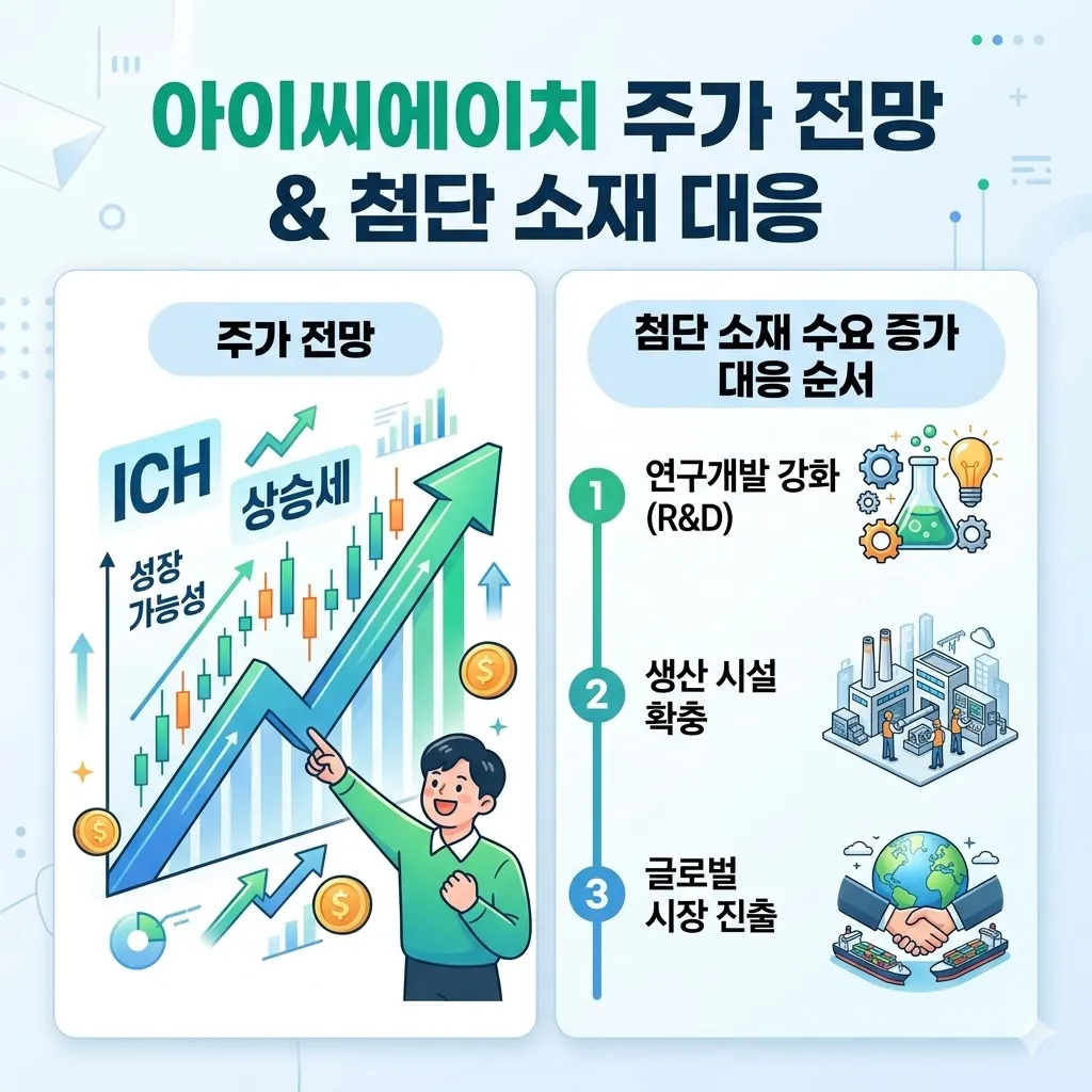아이씨에이치 주가 전망 및 첨단 소재 수요 증가에 따른 대응 순서