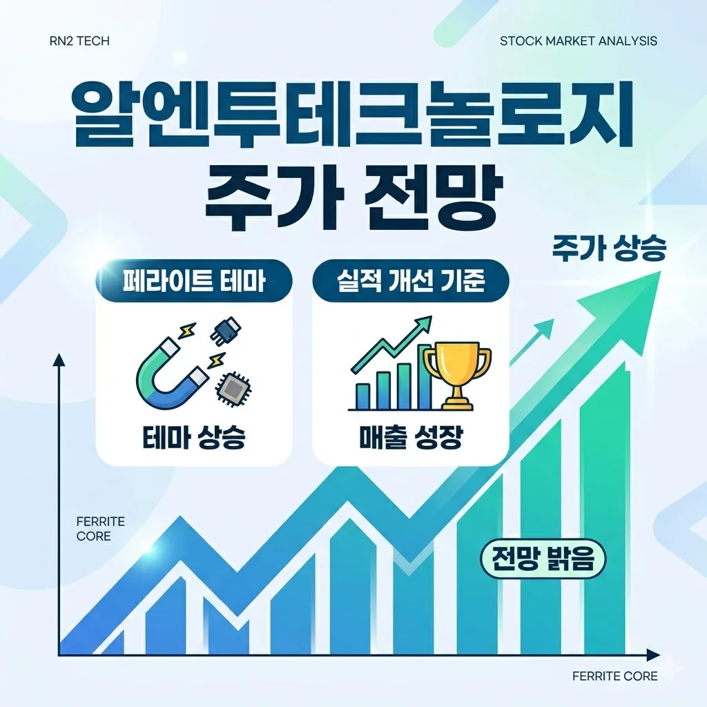 알엔투테크놀로지 주가 전망, 페라이트 테마와 실적 개선 기준
