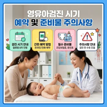 영유아검진 시기 예약 및 준비물 주의사항
