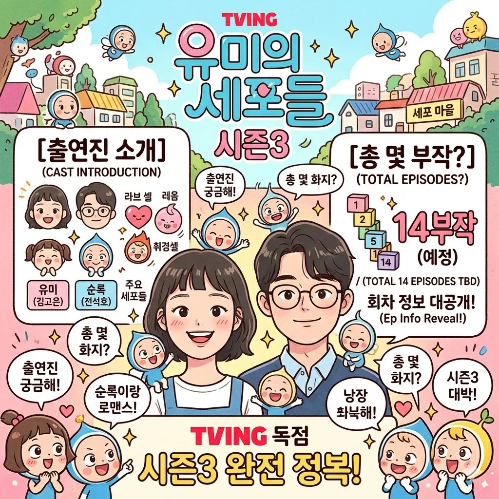 유미의 세포들 시즌3 출연진 소개 및 몇부작