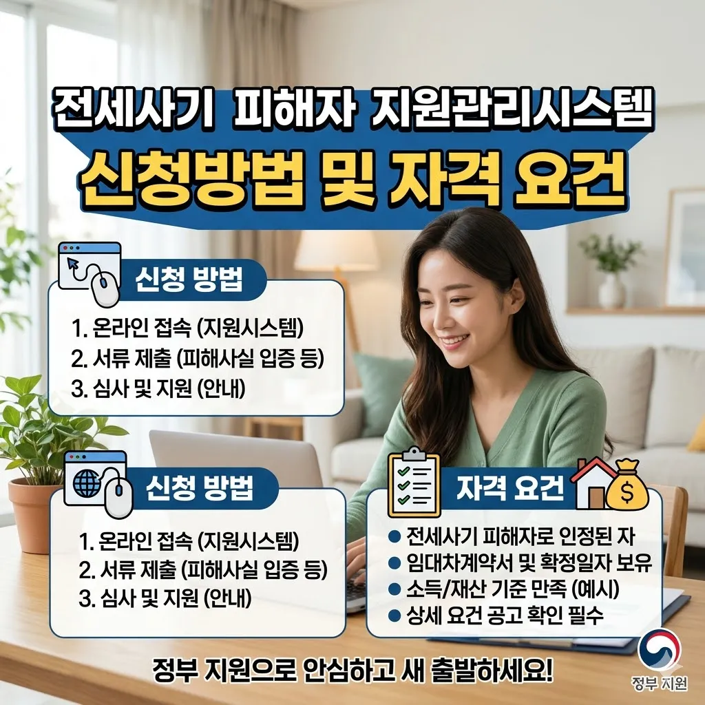 전세사기 피해자 지원관리시스템 신청방법 및 자격 요건