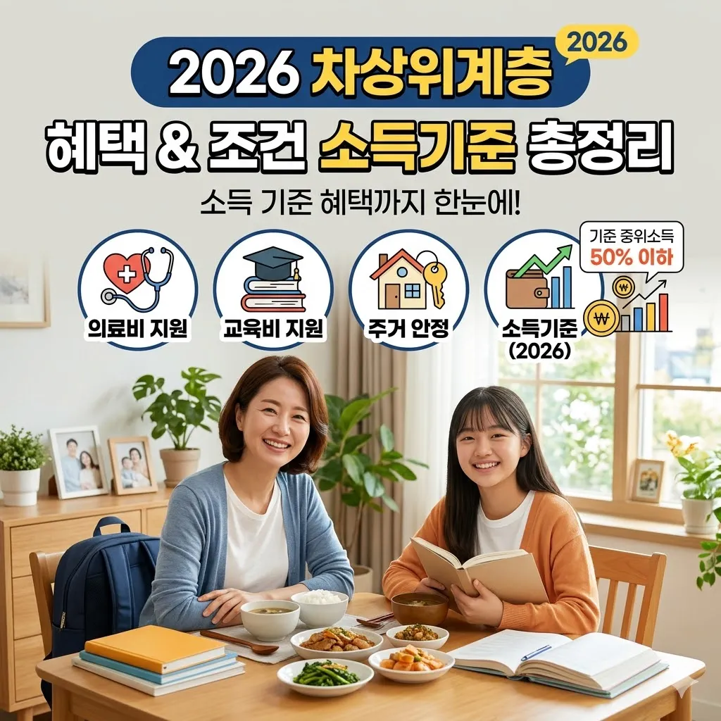 차상위계층 혜택 및 조건 소득 기준 총정리(2026년)
