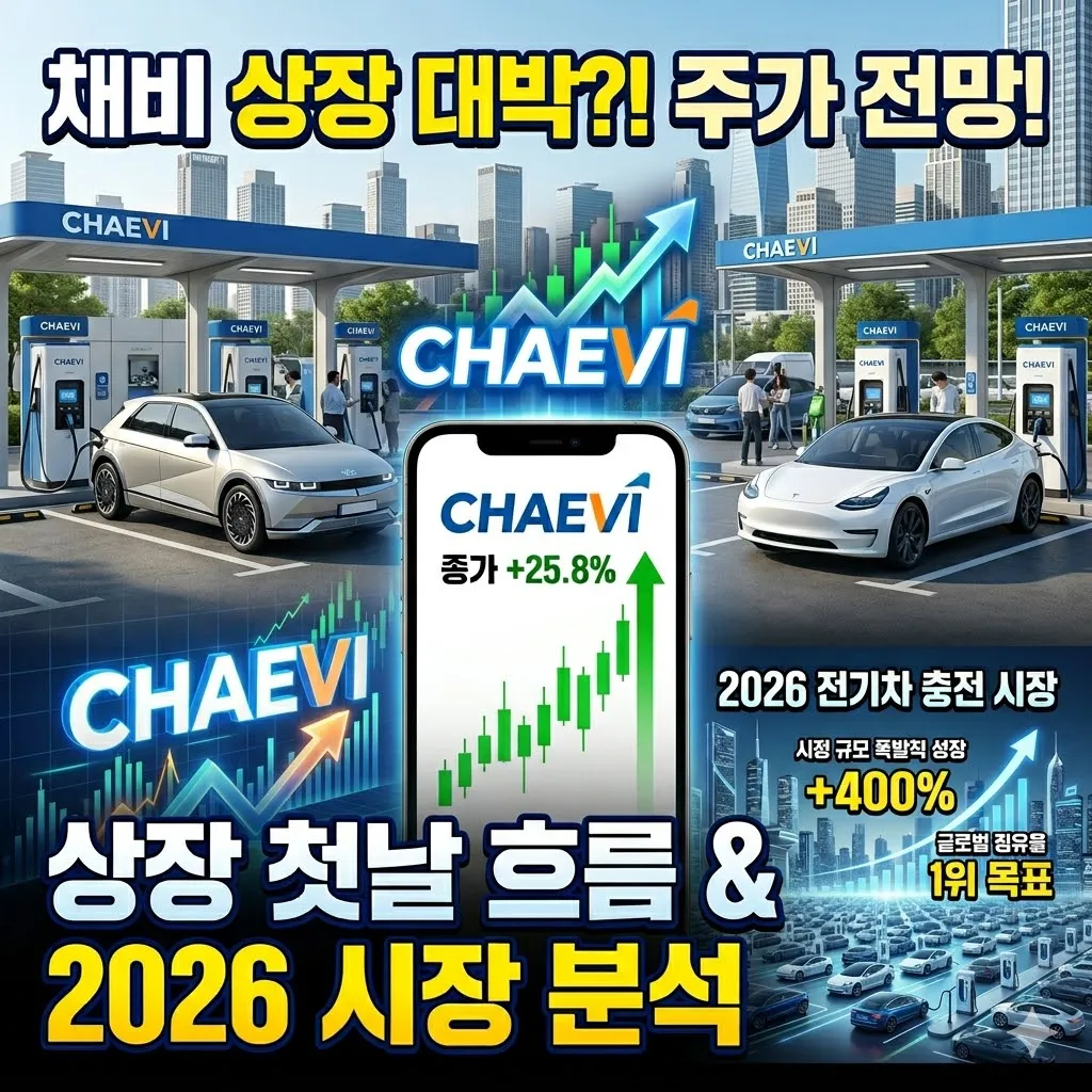 채비 주가 전망 상장 첫날 흐름과 2026년 전기차 충전 시장 분석