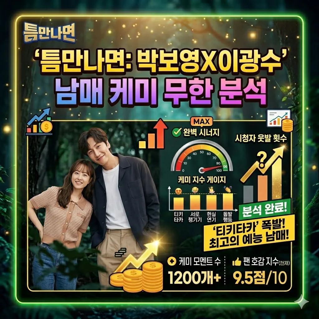 틈만나면 박보영 이광수 남매 케미 분석