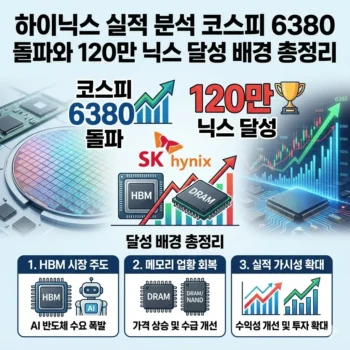 하이닉스 실적 분석 코스피 6380 돌파와 120만 닉스 달성 배경 총정리