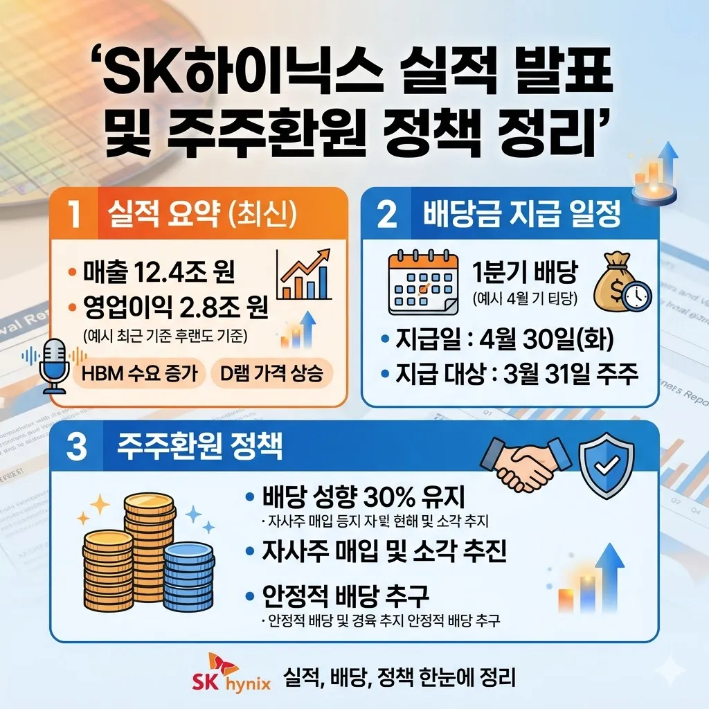 하이닉스 실적발표 배당금 지급일 및 주주환원 정책 정리