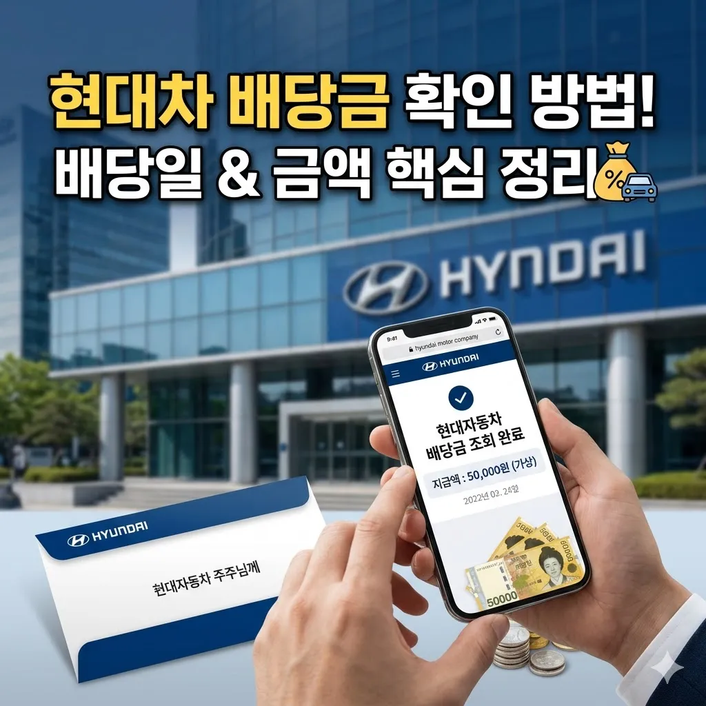 현대차 배당금 1분기 지급일과 향후 일정 안내