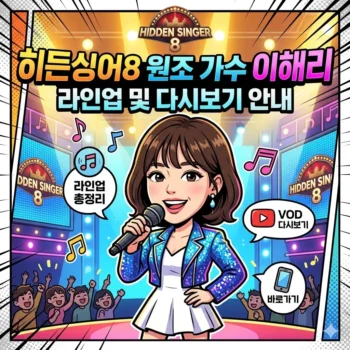 히든싱어8 원조 가수 이해리 라인업 및 다시보기 안내