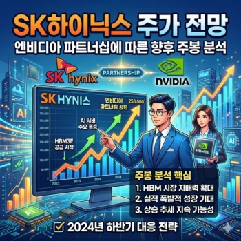 SK하이닉스 주가 전망 엔비디아 파트너십에 따른 향후 주봉 분석