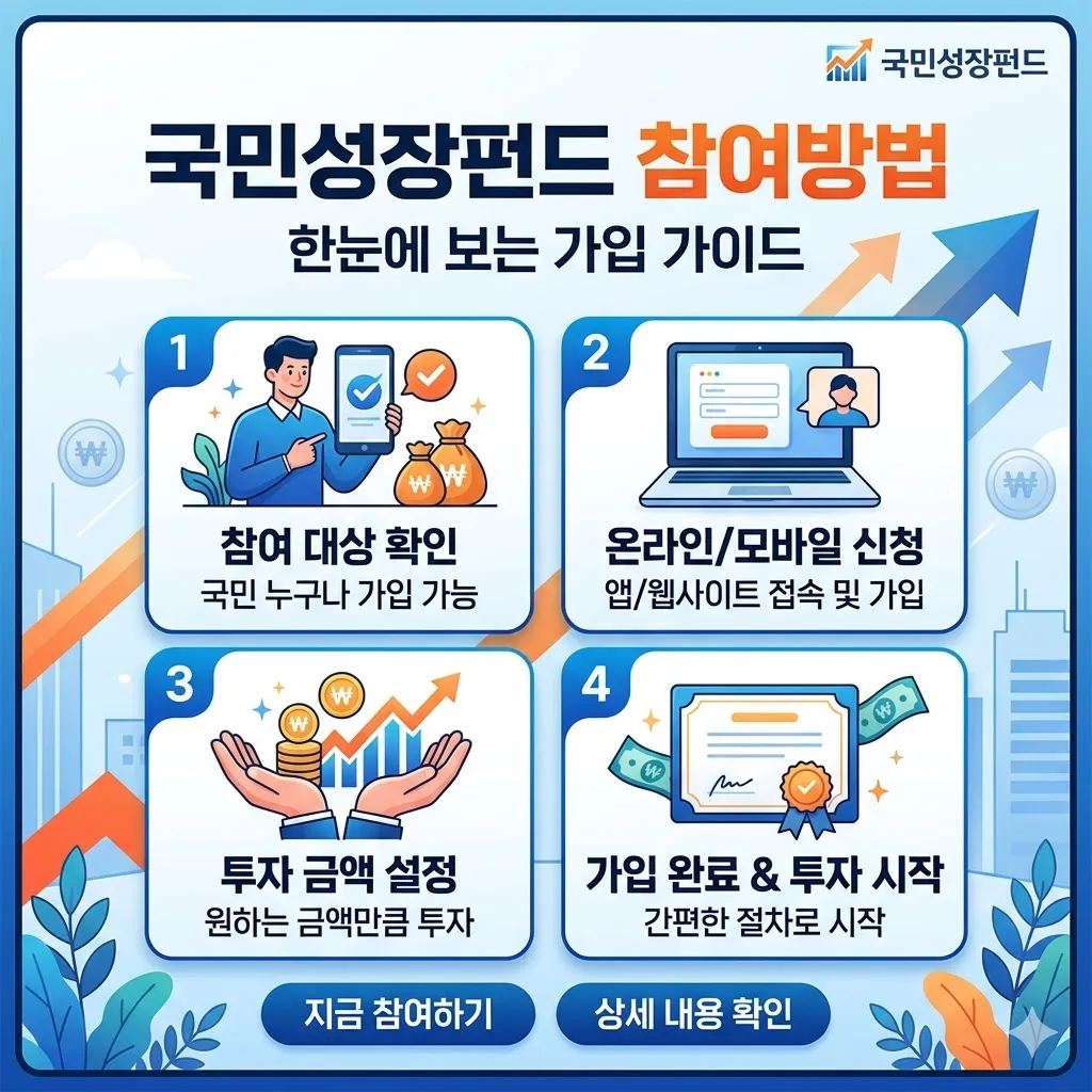 국민성장펀드 참여방법 22일 판매 시작 및 가입 자격 혜택 총정리