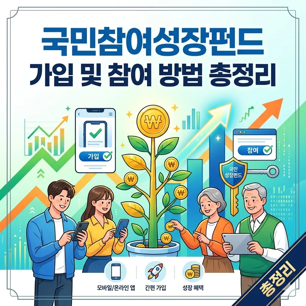 국민참여성장펀드 참여방법 및 국민성장펀드 가입방법 총정리