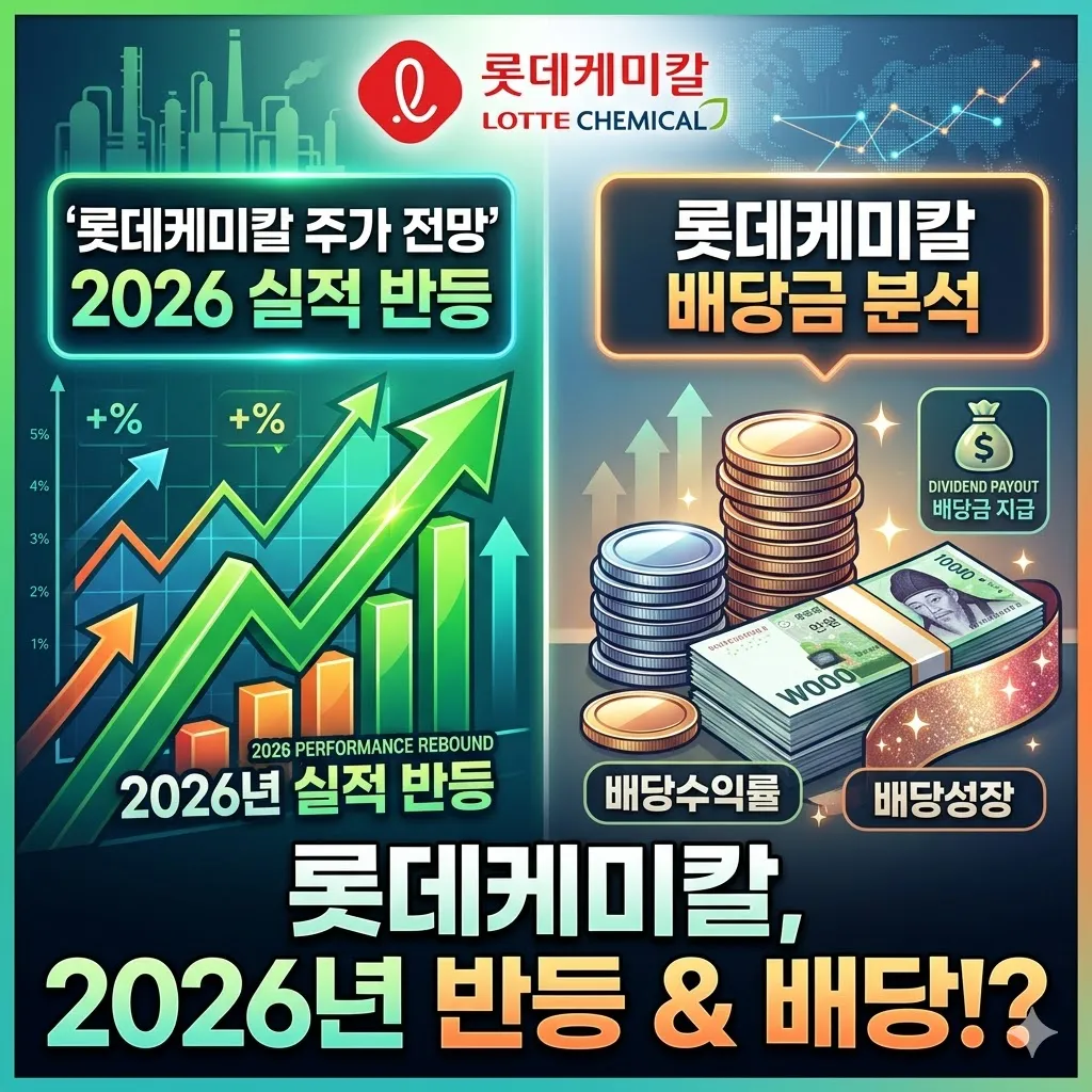 롯데케미칼 주가 전망 2026년 실적 반등 및 롯데케미칼 배당금 분석