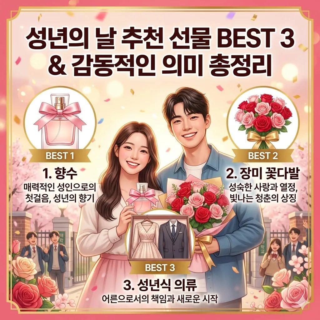성년의 날 추천 선물 베스트 3 및 감동적인 의미 총정리