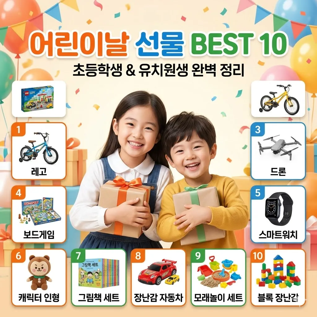 어린이날 선물 best 10 초등학생 유치원생 완벽 정리