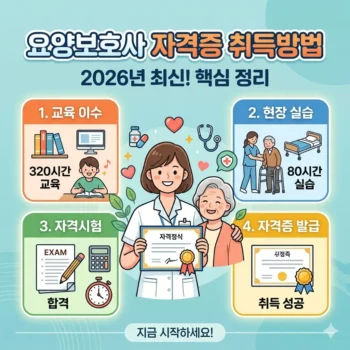요양보호사 자격증 취득방법