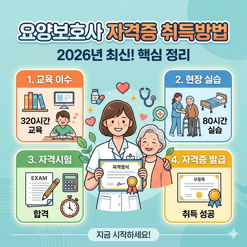 요양보호사 자격증 취득방법