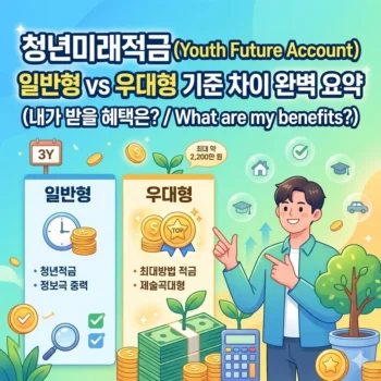 청년미래적금 일반형 vs 우대형 기준 차이 완벽 요약 (내가 받을 혜택은)