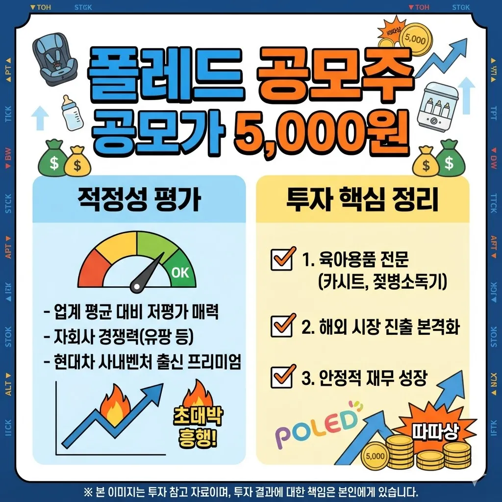 폴레드 공모주 공모가 5,000원 적정성 평가와 투자 핵심 정리